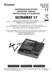 GRAUPNER ULTRAMAT 17 Operating Manual