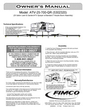 Fimco ATV-25-700-QR Owner's Manual