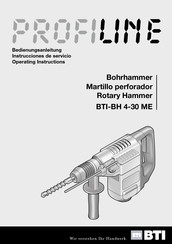BTI PROFILINE BTI-BH 4-30 ME Operating Instructions Manual