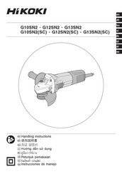 Hitachi G10SN2(SC) Handling Instructions Manual