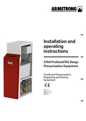 Armstrong 3760 ProDoseVDG Series Installation And Operating Instructions Manual
