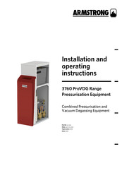 Armstrong 3760 ProVDG Series Installation And Operating Instructions Manual