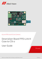 Allied Vision FPD-LINK III User Manual