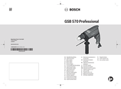Bosch KOMFORT Professional GSB 570 Original Instructions Manual