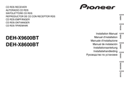 Pioneer DEH-X8600BT Installation Manual