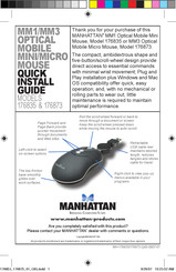 Manhattan MM3 Optical Mobile Micro Mouse Quick Start Manual