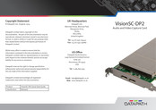 Datapath VisionSC-DP2 Quick Start Manual