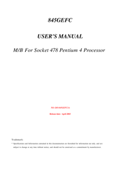 JETWAY 845GEFC User Manual