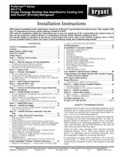 Bryant Preferred 581J 14 Series Installation Instructions Manual