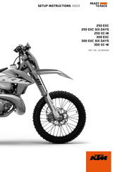 KTM 250 XC-W US 2023 Setup Instructions