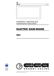 GIGA IBE4 Installation, Operating And Maintenance Instructions For The Installer And The User