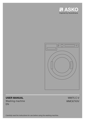 Asko WM75 C-V Series User Manual