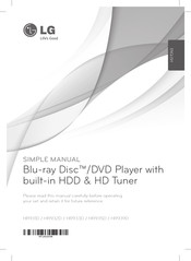 LG HR933D Simple Manual