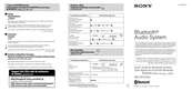 Sony MEX-BT3750U Quick Manual