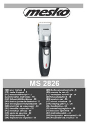 Mesko MS 2826 User Manual
