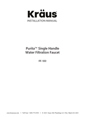 Kraus Purita FF-100 Installation Manual