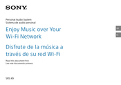 Sony SRS-X9 Manual