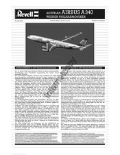REVELL Austrian Airbus A340 Wiener Philharmoniker Assembly Instructions Manual