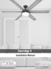 Hunter 51627 Installation Manual