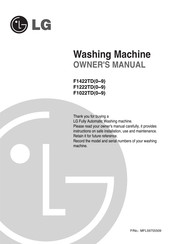 LG F1022TD2 Owner's Manual