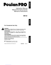 Electrolux Poulan PRO SM132 Instruction Manual