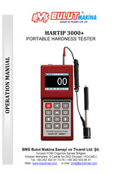Bms Bulut Makina HARTIP 3000+ Operation Manual
