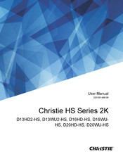 Christie D13WU2-HS User Manual