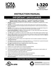 Iota I-320 Instruction Manual