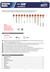 ENSIM SENSORS ECAP 202 Manual