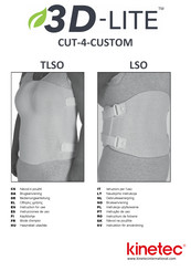 Kinetec 3D-LITE CUT-4-CUSTOM Instructions For Use Manual