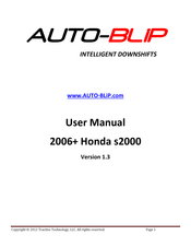 AUTO-BLiP 2006+ Honda s2000 User Manual