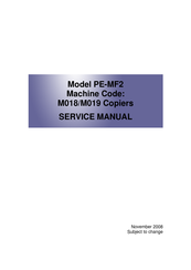 Kyocera PE-MF2 Service Manual