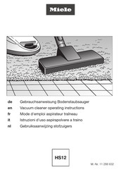 Miele SBAP3 Operating Instructions Manual