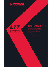 Kicker L7T10 Owner's Manual