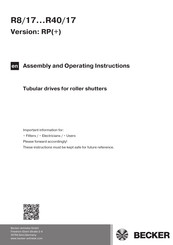 Becker R30/17RP Assembly And Operating Instructions Manual