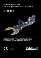 Weber Rescue Systems RZ 1-910 E-FORCE 2 Operating Manual