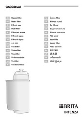 Gaggenau BRITA INTENZA 467873 Manual