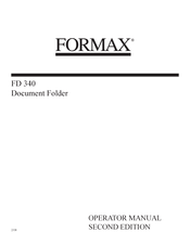 Formax FD 340 Operator's Manual