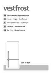 Vestfrost VCF 10186 X User Manual