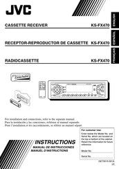 JVC KS-FX470 Instructions Manual