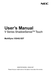 NEC ShadowSense V554Q SST User Manual