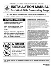 Amana MGR4452BDW Installation Manual