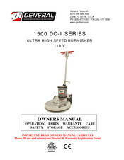 General 1500 DC-1 Series Owner's Manual