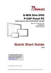 Winmate W10IB3S-GSH1HB Quick Start Manual