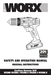 Worx WX386 Safety And Operating Manual
