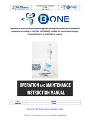ATS Dental B-ONE Operation And Maintenance Instruction Manual