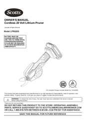 Scotts LPR020S Owner's Manual