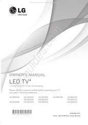 LG 32LB550B-UZ Owner's Manual