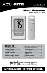 AcuRite 00425 Instruction Manual