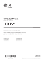 LG 75NANO99UNA Owner's Manual